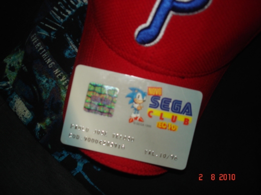 Essa é o cartão de associado do Sega Club , essa ai é do meu irmão Paulo , a minha eu perdi quando eu fui assaltado ..sempre andava com ela...